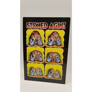 Stoned Again! R Crumb Postcard 2004 Raven